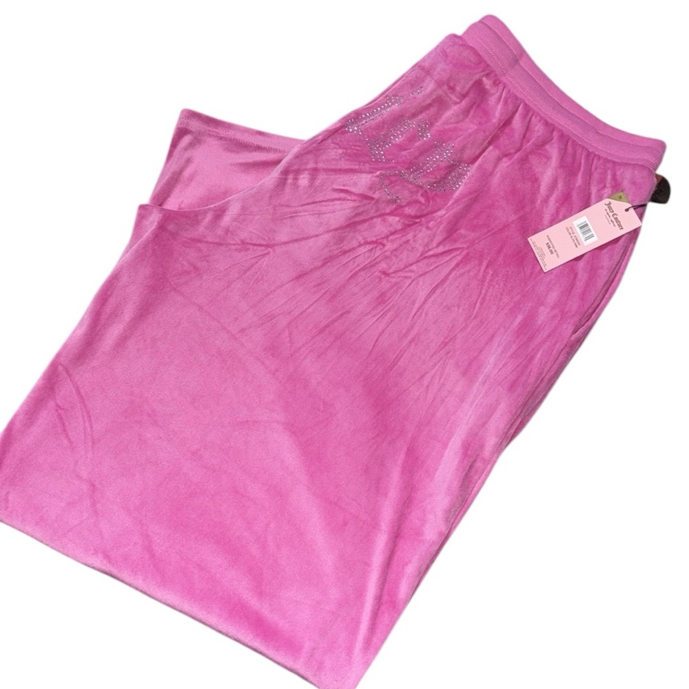 Juicy Couture Pink Velour Sleepwear Pants, Size 1X